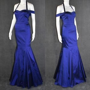 Dark blue satin dress, Gorgeous,  stretch